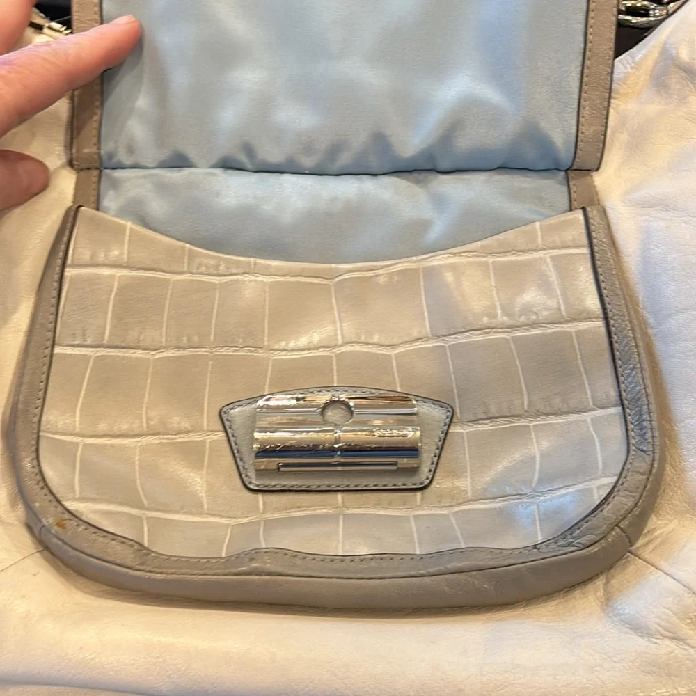 Coach Kristin Spectator Ivory Leather Hobo Bag - Picture 12 of 13